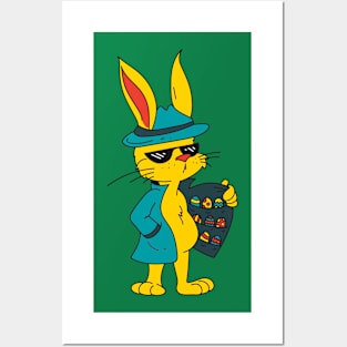 Shady Easter Bunny Posters and Art